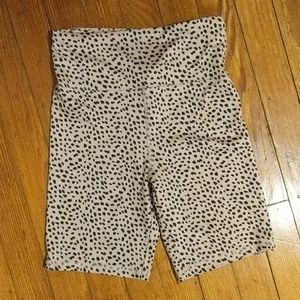 Leopard biker shorts